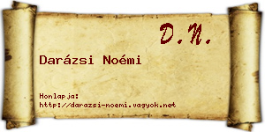 Darázsi Noémi névjegykártya